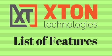 XtonTech Xton Technologies List of Features Product Description